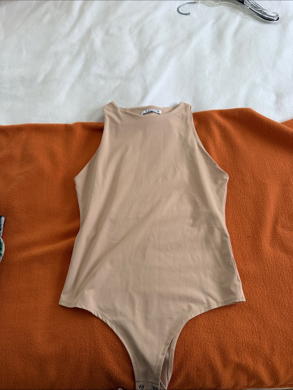 ReoRia Beige Kids One-Piece Bodysuit